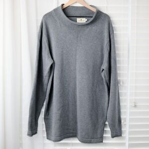 The Normal Brand Sweater Mens XL Gray Roll Neck Heavy Pullover Minimalist Unisex